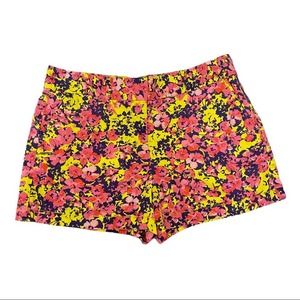 Loft Linen Blend Floral Shorts Size 6